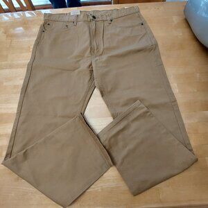 Men's Levi's 505 Regular Straight Leg Jean Pants Tan/Brown Size 38W 30L